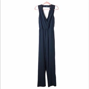 Gianni Bini navy V neck jumpsuit NWT